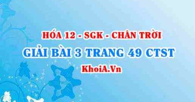 Bài 3 trang 49 Hóa 12 Chân trời sáng tạo